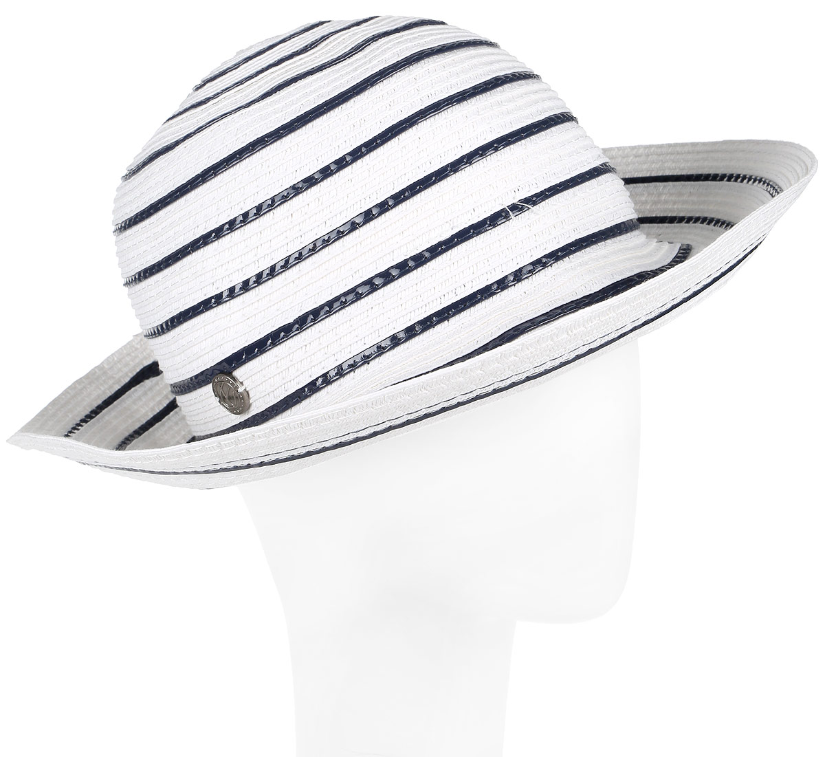 Шляпа женская R.Mountain Romy, цвет: белый, темно-синий. 77-139-38. Размер S/M (55/57)