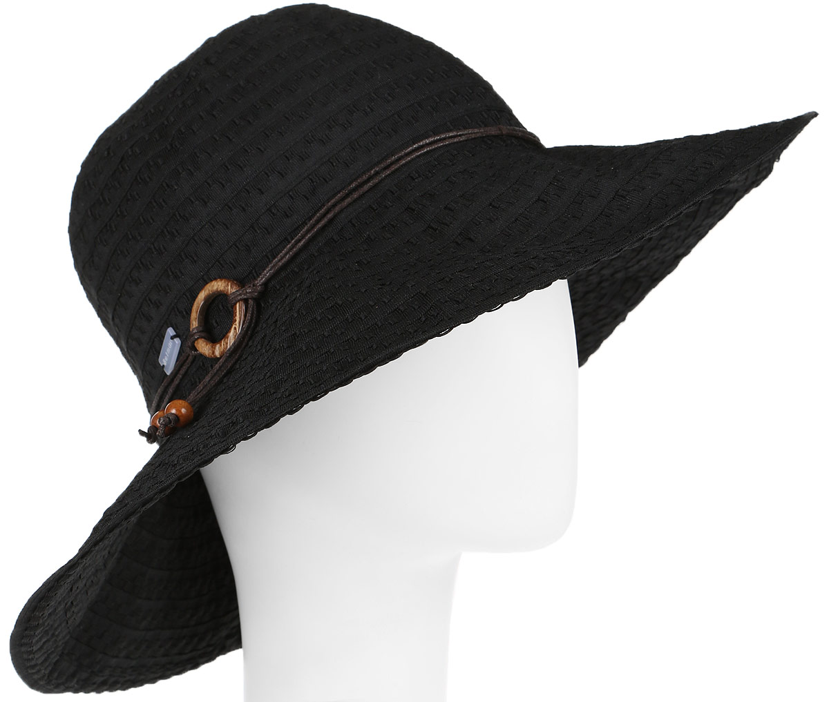 Шляпа женская Betmar Coconut Ring, цвет: черный. 31-087-09-00. Размер универсальный