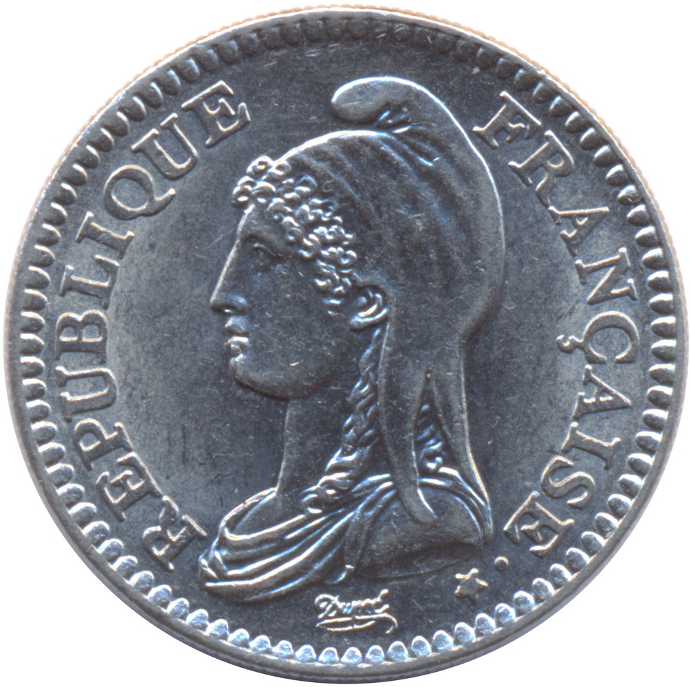 Монета номиналом 1 франк 