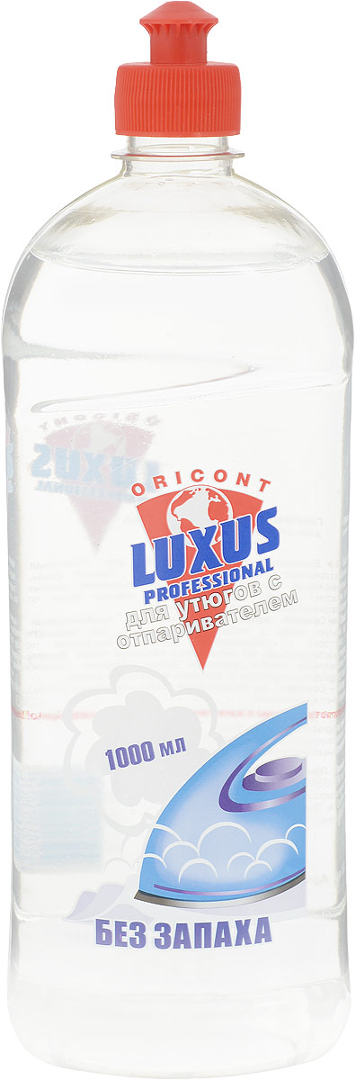 Вода для утюгов с отпаривателем Luxus Professional Без запаха, 1 л25025 Вода для утюгов с отпаривателем Luxus Professional Без запаха, 1 л25025Парфюмированная вода для утюгов с отпаривателем Luxus - высокоэффективное средство для облегчения глажения различных видов тканей. Регулярное использование продлит срок службы Вашего утюга и избавит бельё от появления пятен при отпаривании. Экологически чистый продукт.Способ применения: залейте парфюмированную воду в специальную емкость для жидкости утюга с отпаривателем согласно инструкции по эксплуатации. Не смешивать с обычной водой. Хранить флакон плотно закрытым. После глажения остатки средства из утюга не выливать обратно во флакон.Меры предосторожности: Употребление в качестве питьевой воды запрещено! Характеристики: Размер емкости: 8,5 см х 7,2 см х 27 см.Размер упаковки: 8,5 см х 7,2 см х 27 см.Состав: дистилированная вода, консервант (Уважаемые клиенты!Обращаем ваше внимание на возможные изменения в дизайне упаковки. Качественные характеристики товара остаются неизменными. Поставка осуществляется в зависимости от наличия на складе.