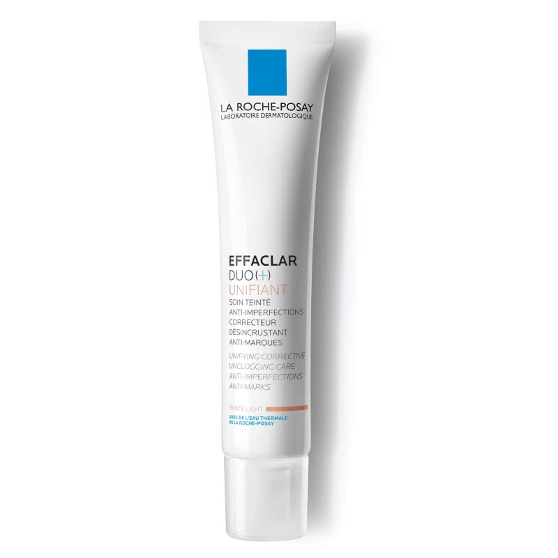 La Roche-Posay Effaclar Duo+Тонирующий Светлый 40 млM9114500 La Roche-Posay Effaclar Duo+Тонирующий Светлый 40 млM9114500Тонирующий уход Effaclar DUO(+) для проблемной кожи с выраженными несовершенствами, остаточными следами (постакне) мгновенно корректирует несовершенства и постакне в виде красных и темных пятен. Тон кожи выровнен без эффекта маски. Некомедогенно. Воздействие:• Мгновенно выравнивает тон кожи• Сокращает выраженные несовершенства• Корректирует и предотвращает появление постакне• Снижает выработку кожного сала• Эффективен через 24 часа после первого примененияЭффективность:Через 8 дней: несовершенства значительно сокращаются*. Через 4 недели: поры очищены, поверхность кожи выравнена, жирный блеск уменьшается**