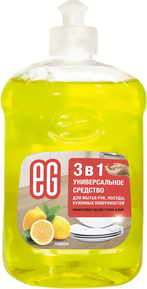 Средство для мытья посуды, рук, кухонных поверхностей Еврогарант 3в1. Лимон, универсальное, 500 мл10449 Средство для мытья посуды, рук, кухонных поверхностей Еврогарант 3в1. Лимон, универсальное, 500 мл10449Универсальное моющее средства Еврогарант 3в1. Лимон предназначено для мытья посуды, рук и кухонных поверхностей. Оно обладает легким ароматом, быстро и полностью смывается даже холодной водой.Товар сертифицирован.
