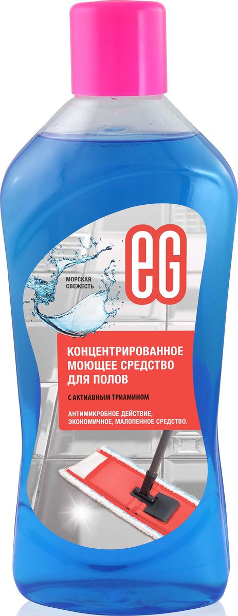 Средство для мытья полов Еврогарант Морская свежесть, с активным триамином, 1 л10732 Средство для мытья полов Еврогарант Морская свежесть, с активным триамином, 1 л10732Еврогарант Морская свежесть - универсальное концентрированное моющее средство для полов с активным триамином антимикробного, антибактериального и антигрибкового действия. Не требует дополнительного смывания.Товар сертифицирован.