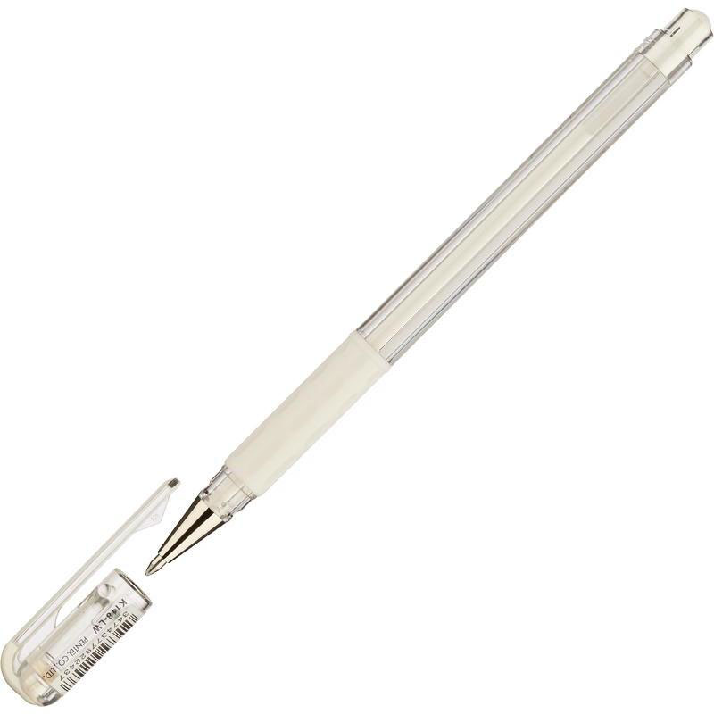 Pentel Ручка гелевая Hybrid gel Grip цвет белый