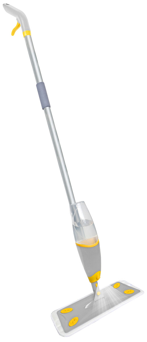 Поломой Apex с распылителем, ширина 42 см10197-A Поломой Apex с распылителем, ширина 42 см10197-AШвабра Apex Spray Mop, оснащенная емкостью для воды и моющих средств, дополнительной жесткой щеткой, позволяет легко и быстро справляться с любыми загрязнениями без дополнительных усилий. Распыление происходит при нажатии на ручку-дозатор, которая расположена на рукоятке швабры. Съемная емкость для воды объемом 0,5 литра. Можно использовать любое моющее средство. Насадка, выполненная из микрофибры, отлично подходит для мытья напольных покрытий.Электростатический эффект микрофибры позволит собрать пыль, шерсть и волосы. Сменный элемент можно стирать в стиральной машине при 40°С. Моющая часть вращается на 360°.В каркасе швабры имеются специальные зажимы-фиксаторы, позволяющие использовать половые тряпки.Оригинальная, современная, удобная швабра сделает уборку эффективнее и приятнее. Размер насадки: 14 х 42 см.Общая высота: 124 см.