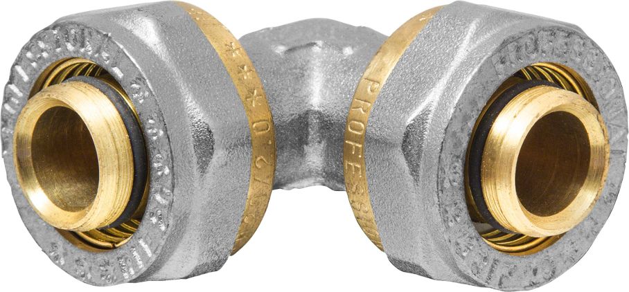 RVC Угольник 20х20 ц/ц RC5284_зеленый RVC Угольник 20х20 ц/ц RC5284_зеленыйУгольник предназначен для соединения металлопластиковых труб. При установке данного фитинга не требуется специальное оборудование, достаточно разводного ключа. Соединение получается разъемным, что позволяет при необходимости произвести обслуживание участка трубопровода. Для обслуживания самого фитинга достаточно сменить уплотнительные кольца. Рабочая температура до 95 С, нормативное рабочее давление до 10 бар. Материал корпуса - никелированная латунь CW617N.