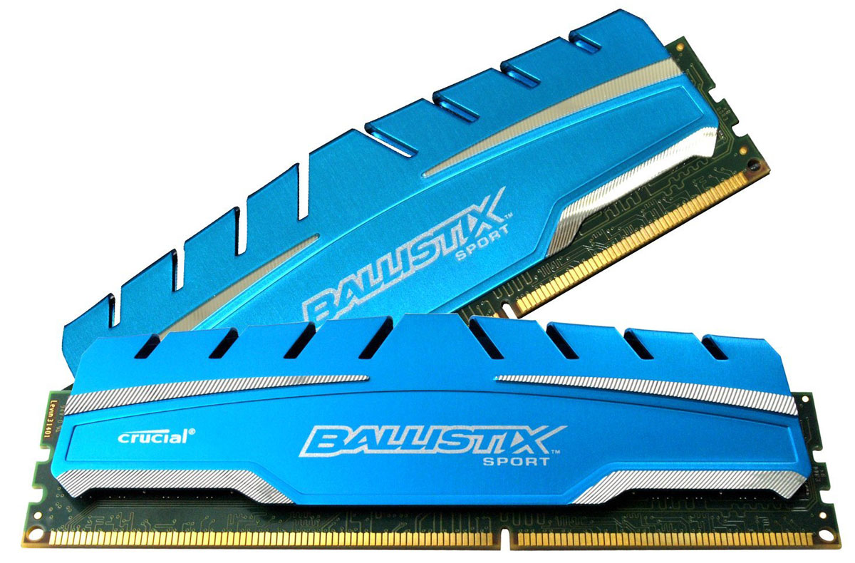 Crucial Ballistix Sport XT DDR3 2x8Gb 1866 МГц комплект модулей оперативной памяти (BLS2C8G3D18ADS3CEU)BLS2C8G3D18ADS3CEU Crucial Ballistix Sport XT DDR3 2x8Gb 1866 МГц комплект модулей оперативной памяти (BLS2C8G3D18ADS3CEU)BLS2C8G3D18ADS3CEUМодули оперативной памяти Crucial Ballistix Sport XT типа DDR3 предоставляют качество работы, надежность и производительность, требуемую для современных компьютеров сегодня. Оснащены теплоотводом, выполненным из чистого алюминия, что ускоряет рассеяние тепла.Общий объем памяти составляет 16 ГБ, что позволит свободно работать со стандартными, офисными и профессиональными ресурсоемкими программами, а также современными требовательными играми. Работа осуществляется при тактовой частоте 1866 МГц и пропускной способности, достигающей до 14900 Мб/с, что гарантирует качественную синхронизацию и быструю передачу данных, а также возможность выполнения множества действий в единицу времени. Параметры тайминга 10-10-10-30 гарантируют быструю работу системы. Имеется поддержка XMP для удобного разгона в автоматическом режиме.