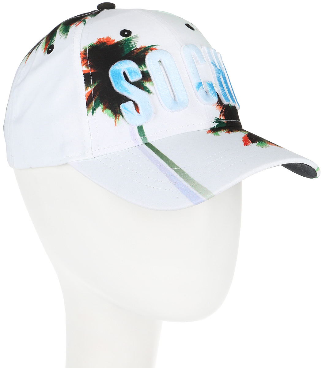 Бейсболка Robin Ruth Sochi, цвет: белый, зеленый, голубой. CRUS102-B. Размер универсальный