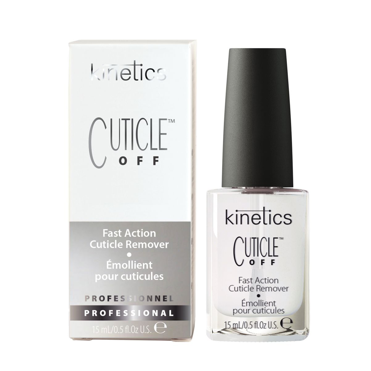 Kinetics Быстродействующий ремувер для кутикулы Cuticle OFF, 15 млKCR11 Kinetics Быстродействующий ремувер для кутикулы Cuticle OFF, 15 млKCR11Ремувер (удалитель) для кутикулы с экстрактом Алоэ Cuticle OFF. Мгновенное действие: 10-15 секунд. Для салонного маникюра и для использования в домашних условиях. Экономичный расход: расчитан на 64 процедуры.