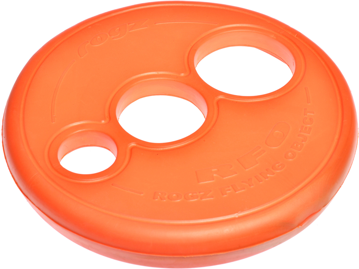Игрушка для собак Rogz RFO. Тарелка, цвет: оранжевый, диаметр 23 см. RF02RF02D Игрушка для собак Rogz RFO. Тарелка, цвет: оранжевый, диаметр 23 см. RF02RF02DИгрушка для собак Rogz RFO. Тарелка имеет аэродинамичный дизайн со специально подобранным размером отверстий для усиления летательных свойств.Небольшой вес, не травмирует десны, не повреждает зубы.Плотные края и различные размеры отверстий для удобства держания в руке и пасти.Максимальная видимость.Отличная плавучесть.Материал изделия: EVA (этиленвинилацетат) - легкий пористый материал, похожий на застывшую пену.Не токсичен.
