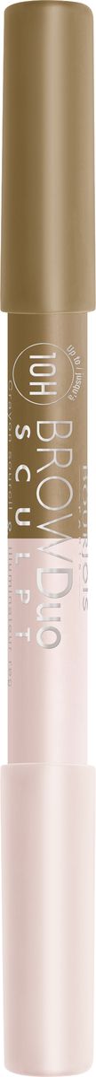 Bourjois Карандаш Для Бровей Brow Duo Sculpt, Тон 2129199558021 Bourjois Карандаш Для Бровей Brow Duo Sculpt, Тон 2129199558021Оформляет, моделирует, поднимает. Восково-пудровая текстура придает форму и интенсивность. Делает взгляд более распахнутым.