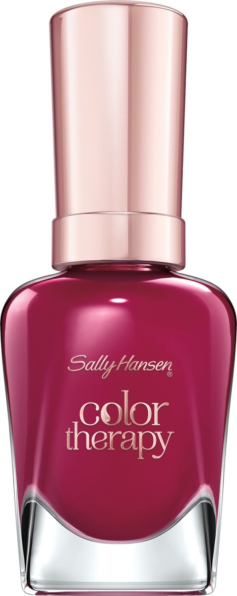 Sally Hansen Color Therapy Лак для ногтей тон 38030777273380 Sally Hansen Color Therapy Лак для ногтей тон 38030777273380Лаки для ногтей Color Therapy содержат запатентованную формулу из микро-частиц, которые питают ногти аргановым маслом, оказывая питательное воздействие и незамедлительное увлажнение. Лаки не требуют нанесения базового покрытия, поэтому входящее в состав аргановое масло сразу впитывается в ногтевую пластину. 9 из 10 женщин отметили значительное улучшение ногтей после использования лаков. Роскошные оттенки, доступные в различных цветовых палитрах, придают ногтям блеск, а лак носится до 10 дней, не выцветая и не трескаясь. Лаки включают в себя натуральное масло арганы, экстракт ягоды асаи и масло энотеры, которая увлажняет сухие слабые ногти. Аргановое масло имеет высокое содержание ненасыщенных жирных кислот, и витамин Е, который является антиоксидантом для кожи и ногтей. Ягода асаи богата омегой - 3, 6, 9 - основные жирные кислоты, отвечают за питание и увлажнение кожи и волос. Масло энотеры содержит в себе жирные кислоты, известные своим свойством укрепления и восстановления волос.