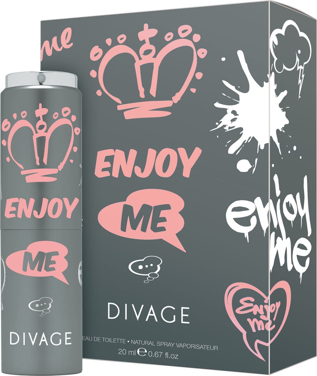Divage Туалетная Вода Enjoy me 20 млDVEDT010 Divage Туалетная Вода Enjoy me 20 млDVEDT010Загадочный, восточный цветочно-древесный аромат. Насыщенность бергамота, свежесть фрезии, бархатный персик в сочетании с восхитительным пионом, драгоценным жасмином, ароматной ванилью и пленительным пачули создают невероятно женственную и чувственную композицию, которая подчеркнет твою утонченность и соблазнительность. Благодаря этому аромату невозможно остаться незамеченной! Улыбайся, мечтай, наслаждайся!