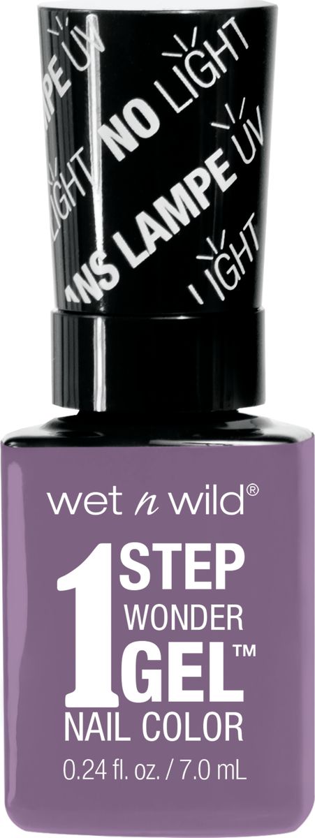 Wet n Wild Гель-лак для ногтей 1 Step Wonder Gel Е7281 lavender out loudE7281 Wet n Wild Гель-лак для ногтей 1 Step Wonder Gel Е7281 lavender out loudE7281Лак держится до двух недель. Сохнет без использования ультрафиолетовой лампы, легко удаляется и не повреждает ногтевую пластину, не содержит толуола и фталатов.