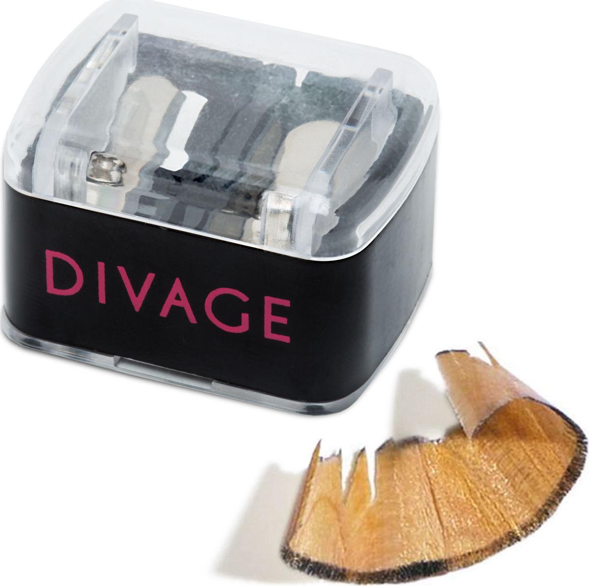 Divage Accessories - Точилка двойнаяMCI-Sharpner Divage Accessories - Точилка двойнаяMCI-SharpnerУниверсальная точилка предназначена для косметических карандашей двух размеров: тонких (карандаш для глаз, губ, бровей) и толстых (тени-карандаш, помада-карандаш, карандаш для фиксации бровей BROWFIX DIVAGE). Ровно и аккуратно заостряет кончик грифеля, не ломая его. Благодаря встроенному стику ты легко сможешь очистить лезвия от остатков стружки или сломанного грифеля, а встроенный контейнер под стружку сохранит на твоем туалетном столике чистоту и порядок.