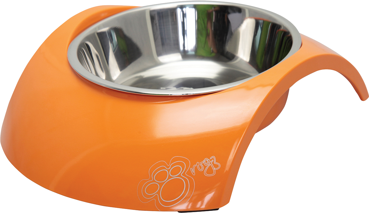 Миска для собак Rogz Luna, цвет: оранжевый, 700 млBOWL35D Миска для собак Rogz Luna, цвет: оранжевый, 700 млBOWL35DМиска для собак Rogz Luna 2 в 1: корпус из меламина и вынимаемая миска из нержавеющей стали.Оригинальный дизайн.Ударопрочный материал изделия нетоксичен и полностью отвечает всем гигиеническим требованиям.Высокая защита от коррозии и воздействия УФ-лучей.Основание миски выполнено из натурального, нетоксичного силикона, что позволяет избежать скольжения по полу.Возможна мойка в посудомоечной машине. Материал: нержавеющая сталь, меламин, силикон (дно).