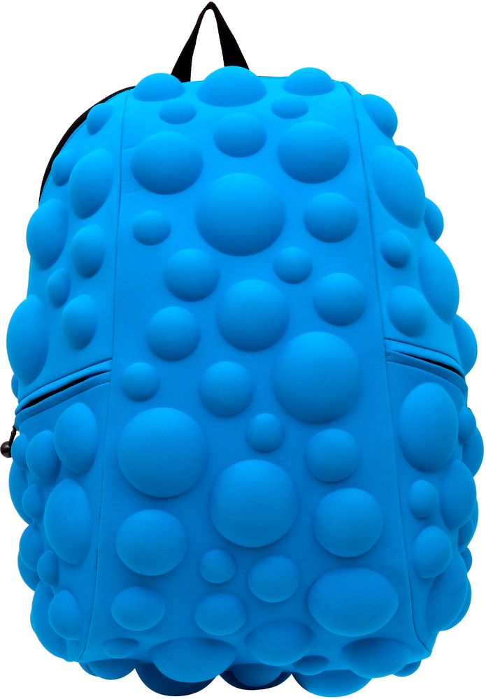 Рюкзак городской MadPax Bubble Full, цвет: голубой, 32 лKAA24484818 Рюкзак городской MadPax Bubble Full, цвет: голубой, 32 лKAA24484818Рюкзаки серии Full отлично подойдут для старшеклассников и взрослых. Яркий, с оригинальным 3D дизайном, ортопедической спинкой он станет незаменимым спутником любого школьника и взрослого.Рюкзак MadPax Bubble Full удобен не только для использования в школе, но и отлично подойдет для катания на роликах, скейтах, велосипедах. Он идеален для всех кто любит активный образ жизни.Все 3D элементы мягкие и вы можете не беспокоится о своей безопасности и безопасности окружающих.Ортопедическая спинка поможет избежать искривления позвоночника. Мягкие воздухопроницаемые широкие лямки (6 см) с нагрудным ремнем правильно распределят вес.Особенности:одно основное отделение на молнииотделение для ноутбука до 17мягкие воздухопроницаемые широкие лямки (6 см)нагрудный ременьортопедическая спинка с мягкой обивкойдва боковых кармана на молнии
