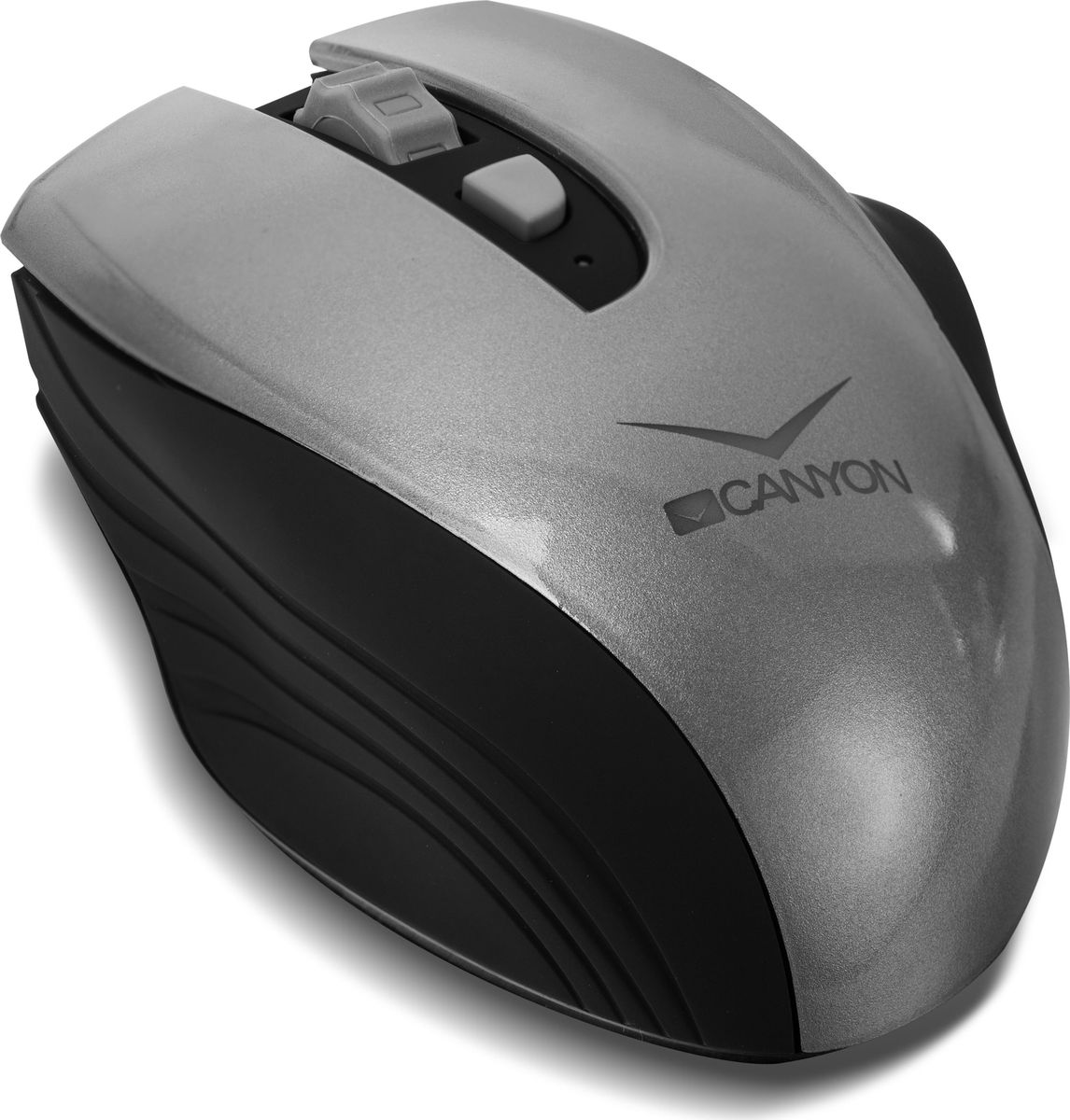 Canyon CNS-CMSW7G, Graphite мышь беспроводнаяCNS-CMSW7G Canyon CNS-CMSW7G, Graphite мышь беспроводнаяCNS-CMSW7GЗабудьте о смене батареек – мышка Canyon CNS-CMSW7 в них не нуждается! Теперь работать с беспроводной мышью намного комфортнее и экономнее, ведь в любое время ее можно зарядить через USB-порт, либо от розетки. При этом заряда хватает на 2 недели работы. Мышь CNS-CMSW7 оснащена переключателем чувствительности датчика между 800, 1200 и 1600 DPI, что весьма облегчает работу на большом экране, либо на двух мониторах. Форма мыши имеет идеальную эргономику и создана для максимально удобного захвата в правой руке. В комплекте – микро USB-приемник для зарядки и подключения к компьютеру.