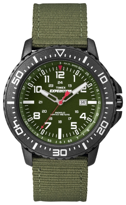Наручные часы женские Timex Expedition, цвет: черный, зеленый. T49944