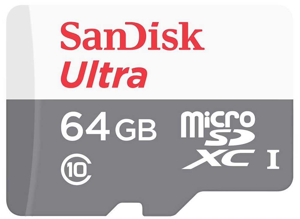 SanDisk Ultra microSDXC UHS-I 64GB карта памяти (48 МБ/с)