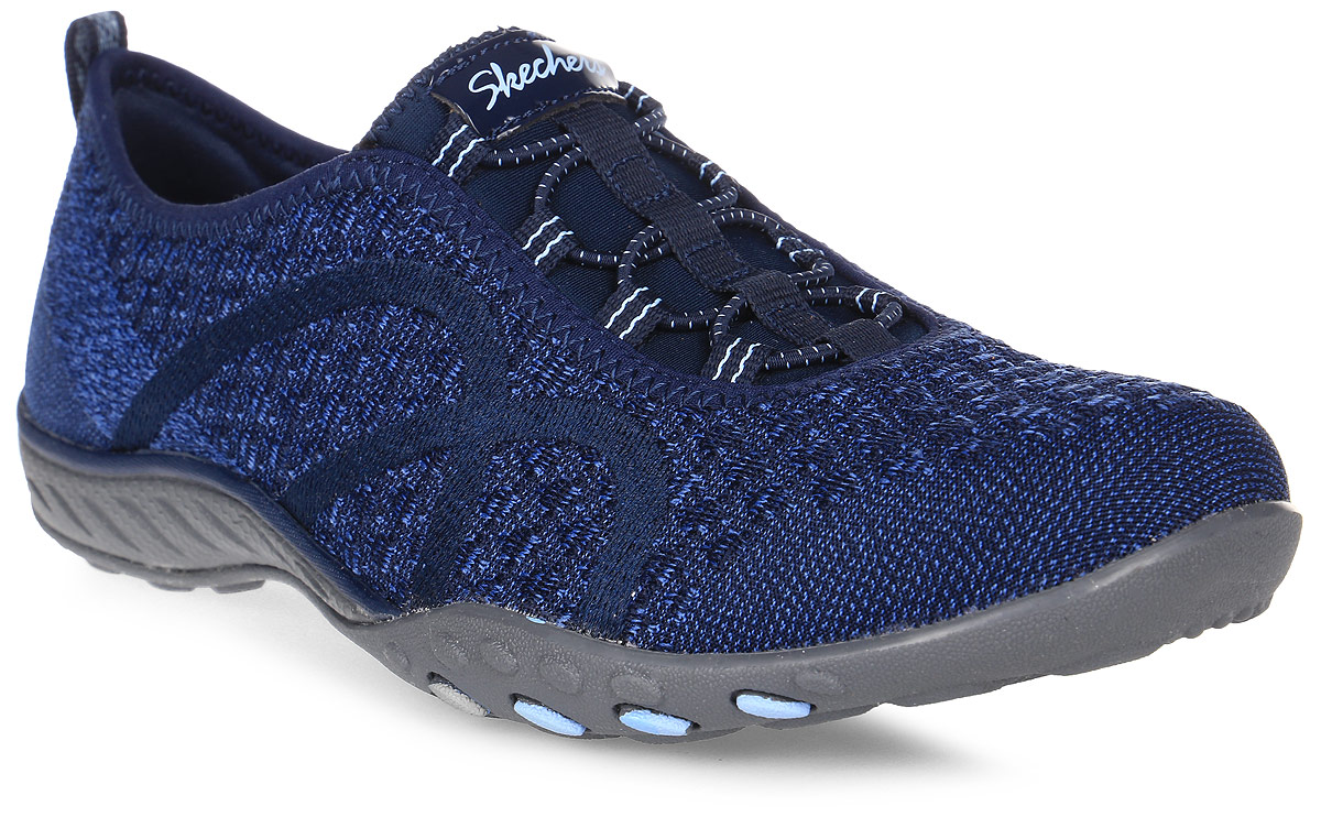 Кроссовки женские Skechers Breathe-Easy-Fortuneknit, цвет: синий. 23028-NVY. Размер 7 (37,5)23028-NVY Кроссовки женские Skechers Breathe-Easy-Fortuneknit, цвет: синий. 23028-NVY. Размер 7 (37,5)23028-NVYСтильные легкие женские кроссовки Skechers подходят как для занятий спортом, так и для повседневных прогулок. Верх модели выполнен из дышащего текстиля. Эластичная шнуровка надежно зафиксирует модель на стопе. Внутренняя отделка исполнена из мягкого текстиля. Гибкая анатомическая подошва имеет рельефный протектор, который обеспечивает надежное сцепление с поверхностью.В таких кроссовках вашим ногам будет комфортно и уютно. Они подчеркнут ваш стиль и индивидуальность!