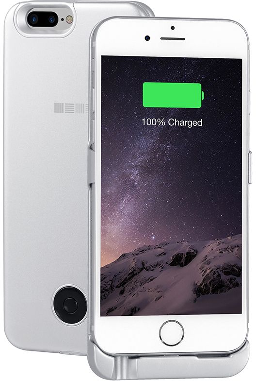 Interstep чехол-аккумулятор для iPhone 7P/6Plus, Silver (5000 мАч)