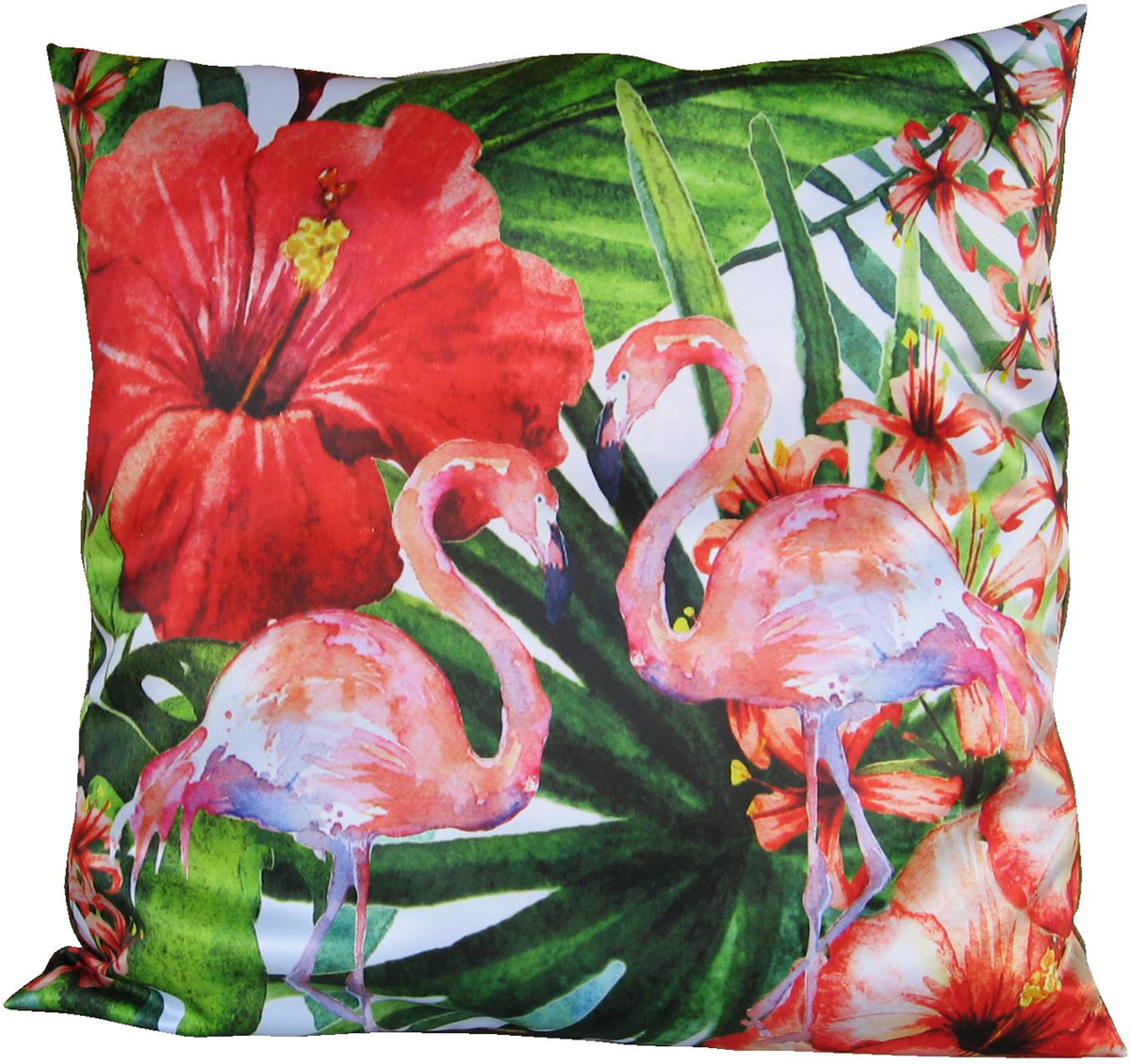 Подушка декоративная GiftnHome Два фламинго, цвет: красный, 35 х 35 смPLW-35 2Flamingo Подушка декоративная GiftnHome Два фламинго, цвет: красный, 35 х 35 смPLW-35 2FlamingoПодушка декоративная GiftnHome Два фламинго прекрасно дополнит интерьер спальни или гостиной. Чехол подушки выполнен из атласа (искусственный шелк) и оформлен изысканным орнаментом. В качестве наполнителя используется мягкий холлофайбер. Чехол снабжен потайной застежкой-молнией, благодаря чему его легко можно снять и постирать. Красивая подушка создаст атмосферу уюта в доме и станет прекрасным элементом декора.