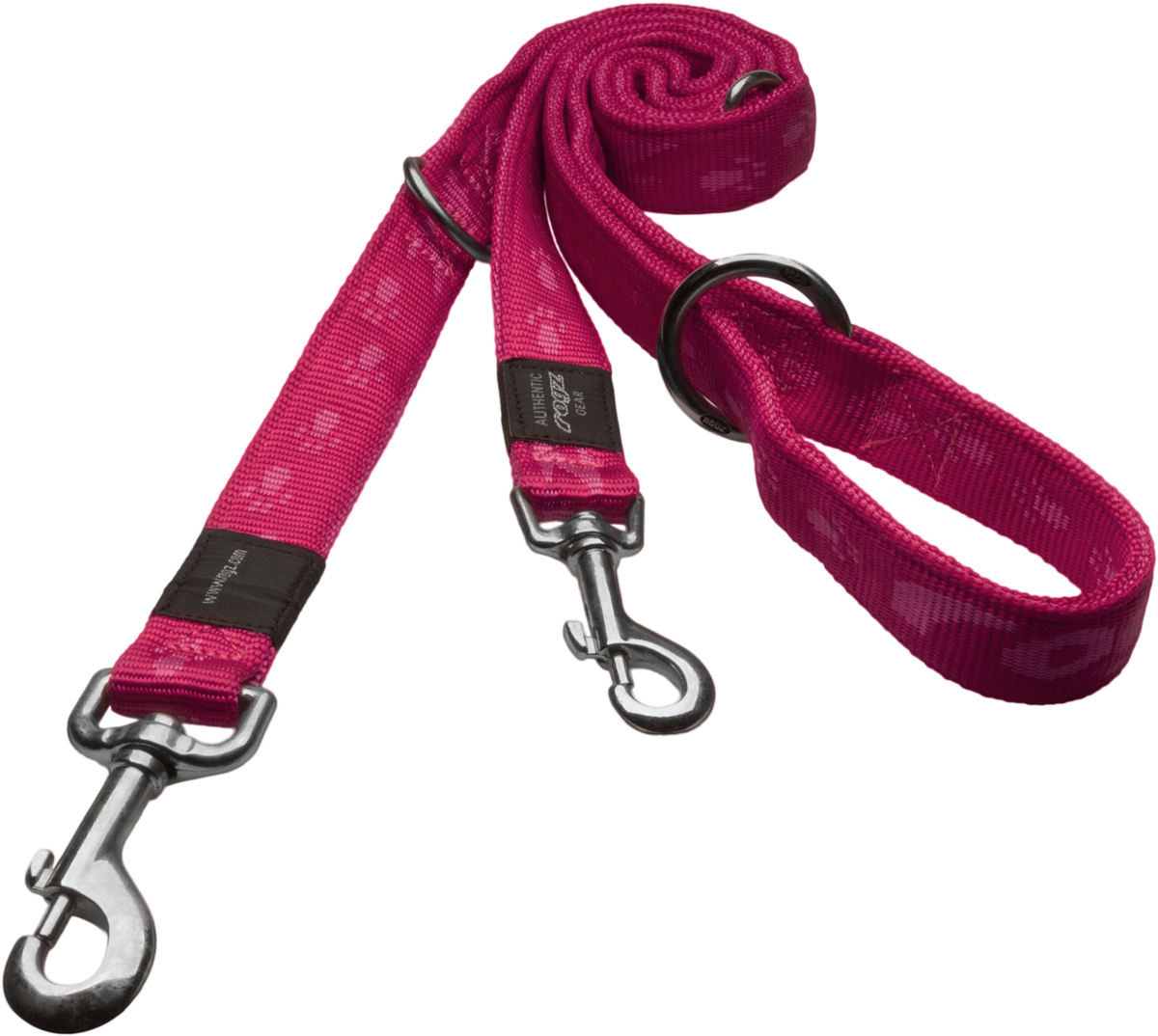 Поводок перестежка для собак Rogz Alpinist, цвет: розовый, ширина 1,6 см, длина 1,78 м. Размер MHLM23K Поводок перестежка для собак Rogz Alpinist, цвет: розовый, ширина 1,6 см, длина 1,78 м. Размер MHLM23KОсобо мягкий, но очень прочный поводок Rogz Alpinist обеспечит безопасность на прогулке даже самым активным собакам.Все соединения деталей имеют специальную дополнительную строчку для большей прочности.Выполненные специально по заказу Rogz литые кольца гальванически хромированы, что позволяет избежать коррозии и потускнения изделия.Многофункциональный поводок-перестежку можно использовать как: поводок для двух собак; короткий, средний или удлиненный поводок (1м; 1,3 м; 1,6 м); поводок через плечо; временную привязь.
