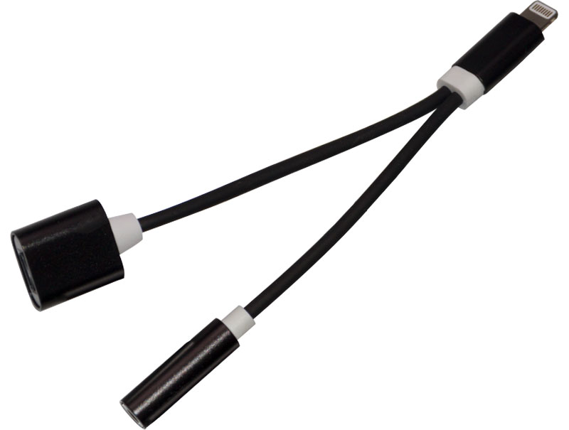 Harper IPC-308, Black кабель-переходник Lightning-3,5 мм