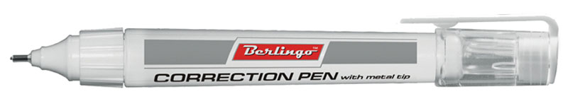 Berlingo Корректирующий карандаш 7 млFKk_07031 Berlingo Корректирующий карандаш 7 млFKk_07031Корректирующий карандаш Berlingo с металлическим наконечником подходит для машинописного или рукописного текста. Точное нанесение. Надежный колпачок предотвращает засыхание. Моментально высыхает.