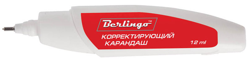 Berlingo Корректирующий карандаш 12 млFKk_12021 Berlingo Корректирующий карандаш 12 млFKk_12021Корректирующий карандаш Berlingo с металлическим наконечником применяется для точечных и мелких исправлений. Подходит для любого типа бумаги и чернил. Металлический наконечник обеспечивает оптимальную подачу корректирующей жидкости. Быстро сохнет, легко наносится. Не содержит вредных и токсичных элементов, не вызывает аллергических реакций.