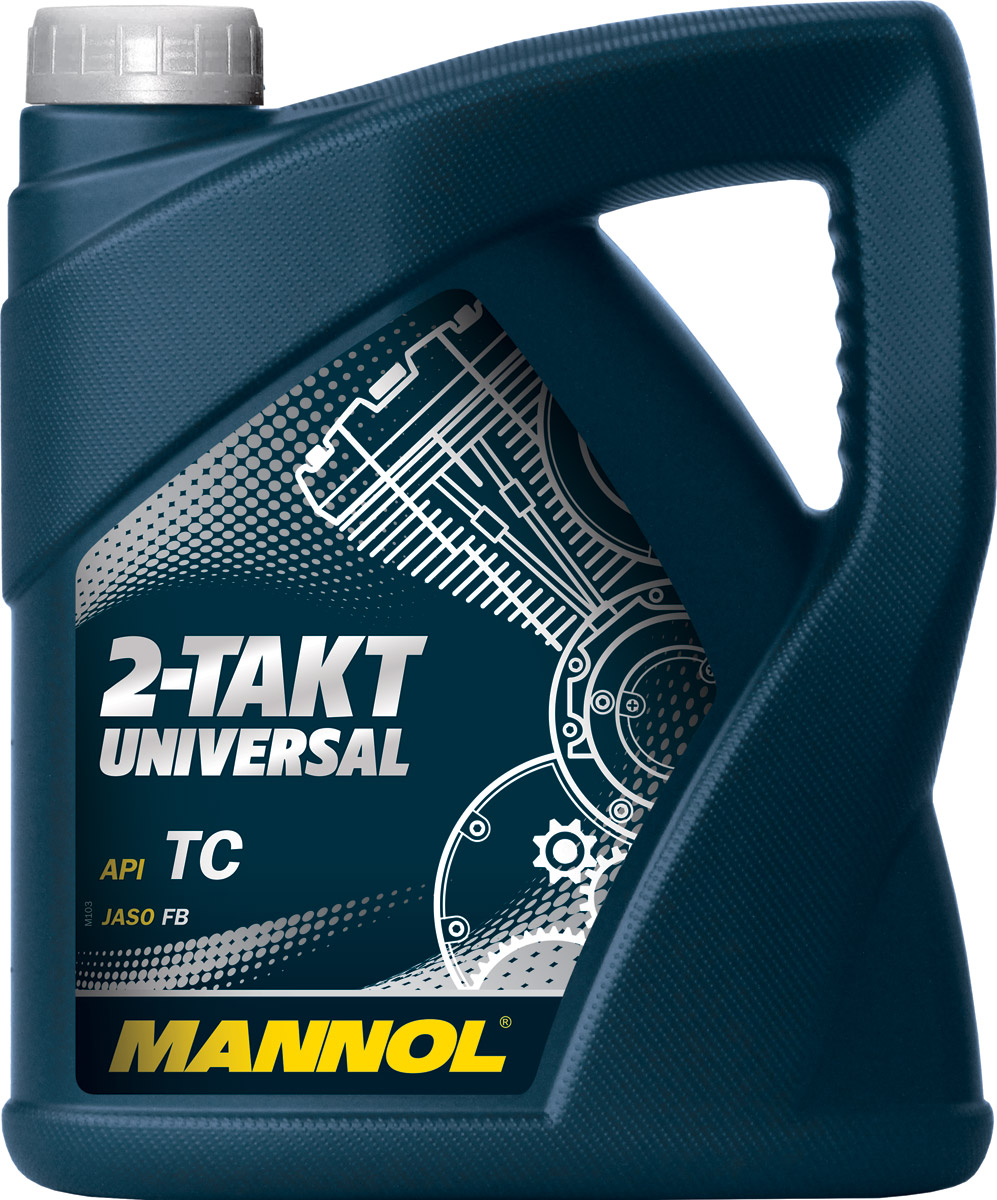 Масло моторное MANNOL 2-Takt Universal, API TC, минеральное, 4 л1427 Масло моторное MANNOL 2-Takt Universal, API TC, минеральное, 4 л1427Моторное масло Mannol 2-Takt Universal - высококачественное моторное масло на минеральной основе, разработанное для применения в 2-тактных двигателях с воздушным охлаждением, где используется раздельная система смазки или непосредственное смешение с топливом. Обеспечивает высокие противоизносные свойства. Для выбора правильной концентрации следуйте предписаниям производителей техники. Допуски и соответствия JASO FB, ISO L-EGB.Класс качества по API: TC.Вязкость при 100°C: 9,7 CSt.Вязкость при 40°C: 76,2 CSt.Индекс вязкости: 133.Плотность при 15°C: 887 kg/m3.Температура вспышки COC: 160 °C.Температура застывания: -32 °C.Щелочное число: 1 gKOH/kg.Товар сертифицирован.