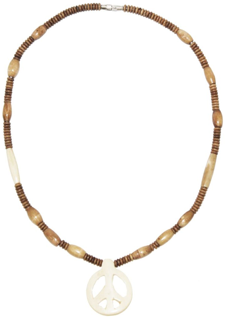 Ожерелье Ethnica, цвет: коричневый, белый. 370030