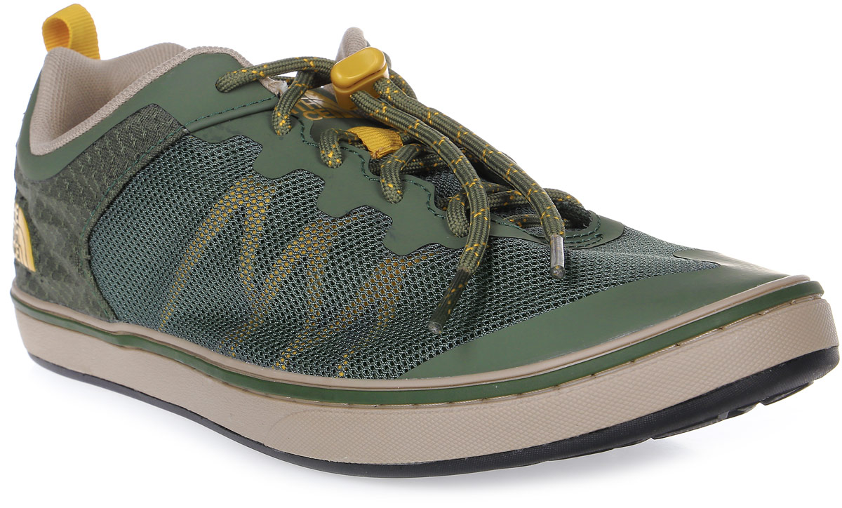 Кроссовки мужские The North Face M Base Camp Flow Sneaker (Ap), цвет: зеленый. T92UXNTHK. Размер 10H (44)T92UXNTHK Кроссовки мужские The North Face M Base Camp Flow Sneaker (Ap), цвет: зеленый. T92UXNTHK. Размер 10H (44)T92UXNTHKЛегкие кроссовки Base Camp Flow Sneaker - отличный вариант для города или базового лагеря. Дышащие сетчатые вставки для вентиляции и максимального комфорта. Шнуровка со стоппером вместе с мягким язычком обеспечивает надежную фиксацию ноги. В таких кроссовках вашим ногам будет комфортно и уютно.