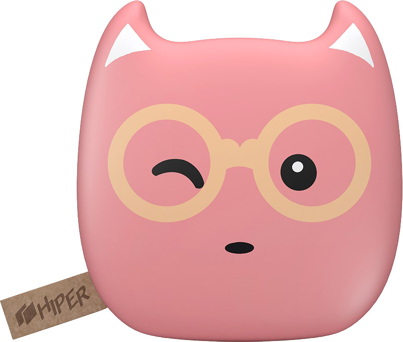 HIPER Zoo, Bubble Gum внешний аккумулятор (7500 мАч)BUBBLEGUM 7500 ZOO HIPER Zoo, Bubble Gum внешний аккумулятор (7500 мАч)BUBBLEGUM 7500 ZOOВнешний аккумулятор Hiper Zoo будет отличным приобретением как для взрослого, так и для ребенка. Он стилизован под забавную зверушку, но при этом сохраняет вполне серьезную функциональность – ёмкости батареи в 7500 мАч достаточно для трехкратной перезарядки современного смартфона.Универсальное применение. Аккумулятор может работать с телефонами, навигаторами, плеерами и высокопроизводительными планшетами – сила тока на контактах портов USB достигает 1 и 2,1 А.Удобство использования. Компактное зарядное устройство легко помещается в карман, небольшую сумочку или чехол для ноутбука. Прорезиненный корпус с эффектом софт-тач делает его приятным на ощупь и помогает надежно удерживать гаджет в руках даже при активном движении.Встроенный индикатор. Четыре светодиода отображают уровень остаточного заряда батареи, помогая не остаться без резервного источника питания в самый неподходящий момент.