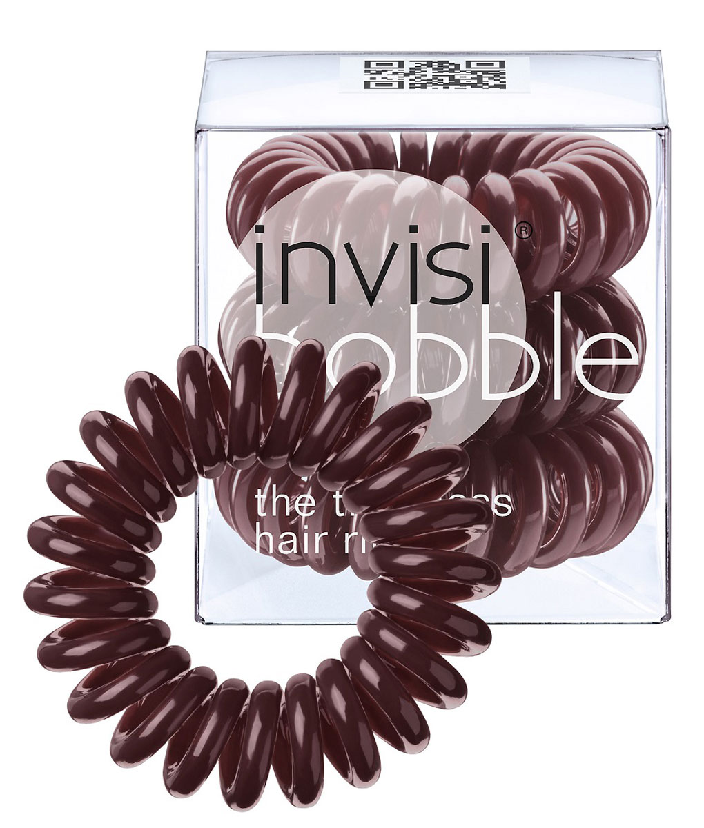 Invisibobble Резинка-браслет для волос Chocolate Brown, 3 шт