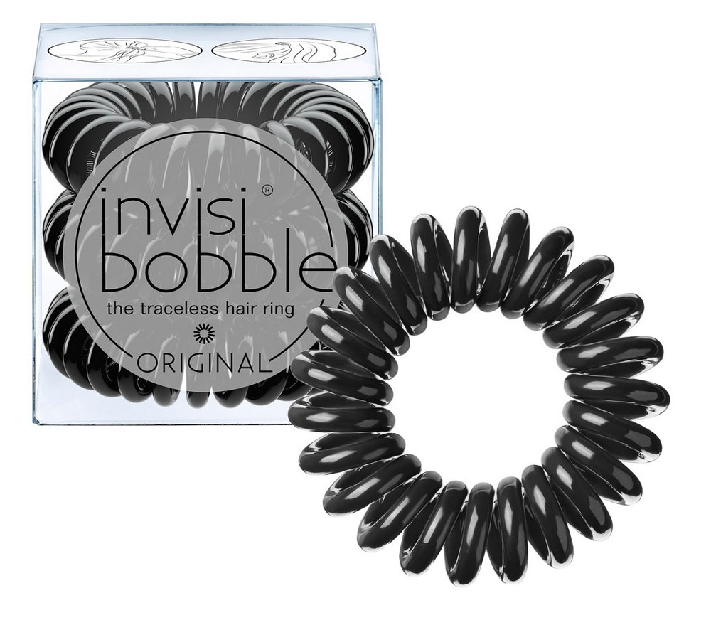 Invisibobble Резинка-браслет для волос Original True Black, 3 шт