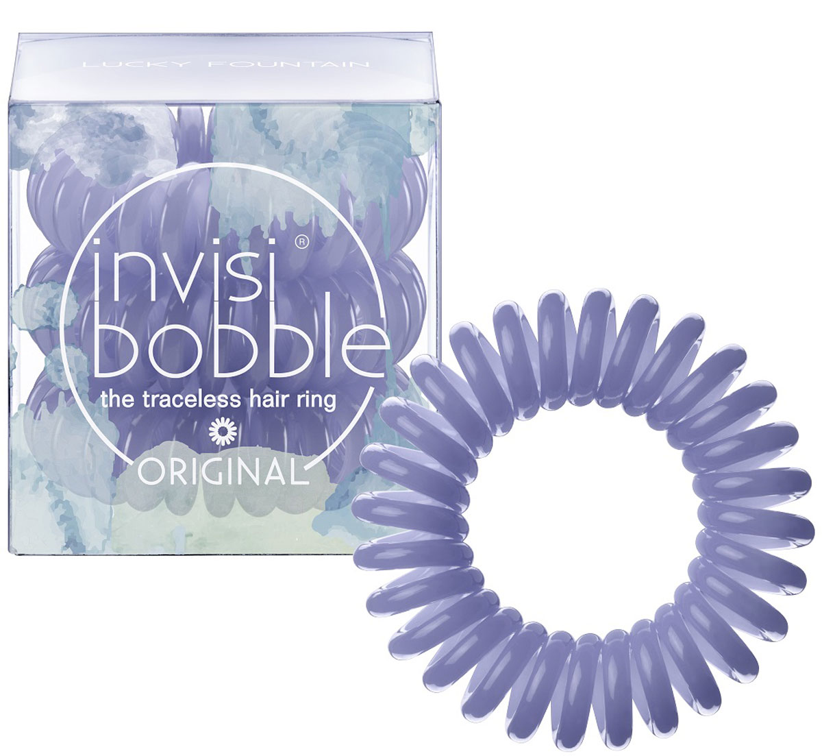 Invisibobble Резинка-браслет для волос Original Lucky Fountain, 3 шт3058 Invisibobble Резинка-браслет для волос Original Lucky Fountain, 3 шт3058Оригинальные резинки-браслеты invisibobble в форме телефонного шнура, созданные в Германии. Резинки из коллекции Secret Garden - незаменимый аксессуар для горячего периода летних фестивалей. Глубокий серо-синий оттенок наполнит жизнь счастьем, как Фонтан удачи! Резинки-браслеты invisibobble подходят для всех типов волос, надежно фиксируют причёску, не оставляют заломов и не вызывают головную боль благодаря неравномерному распределению давления на волосы. Кроме того, они не намокают и не вызывают аллергию при контакте с кожей, поскольку изготовлены из искусственной смолы.C резинками invisibobble можно легко создавать разнообразные прически. Резинки прочно держат волосы любой длины, при этом не стягивая их слишком туго. Телефонный провод позволяет с легкостью и без вреда для волос протягивать пряди под спираль и ослаблять уже закрепленные для придания объема прическе. invisibobble ORIGINAL идеально подходят для ежедневного применения.Не комедогенна.