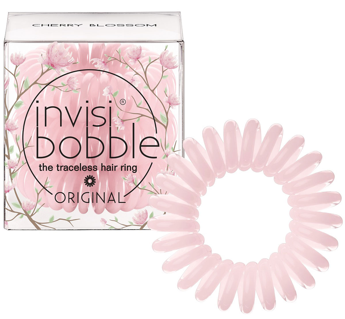 Invisibobble Резинка-браслет для волос Original Cherry Blossom, 3 шт3059 Invisibobble Резинка-браслет для волос Original Cherry Blossom, 3 шт3059Оригинальные резинки-браслеты invisibobble в форме телефонного шнура, созданные в Германии. Резинки из коллекции Secret Garden - незаменимый аксессуар для горячего периода летних фестивалей. Добавить в жизнь немного цветущей Японии? Оттенку Цветущая вишня это под силу! Резинки-браслеты invisibobble подходят для всех типов волос, надежно фиксируют причёску, не оставляют заломов и не вызывают головную боль благодаря неравномерному распределению давления на волосы. Кроме того, они не намокают и не вызывают аллергию при контакте с кожей, поскольку изготовлены из искусственной смолы.C резинками invisibobble можно легко создавать разнообразные прически. Резинки прочно держат волосы любой длины, при этом не стягивая их слишком туго. Телефонный провод позволяет с легкостью и без вреда для волос протягивать пряди под спираль и ослаблять уже закрепленные для придания объема прическе. invisibobble ORIGINAL идеально подходят для ежедневного применения.Не комедогенна.