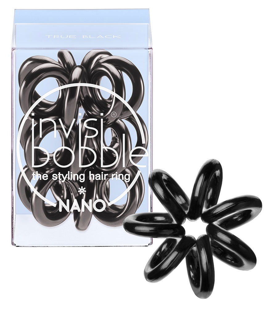 Invisibobble Резинка для волос Nano True Black, 3 шт