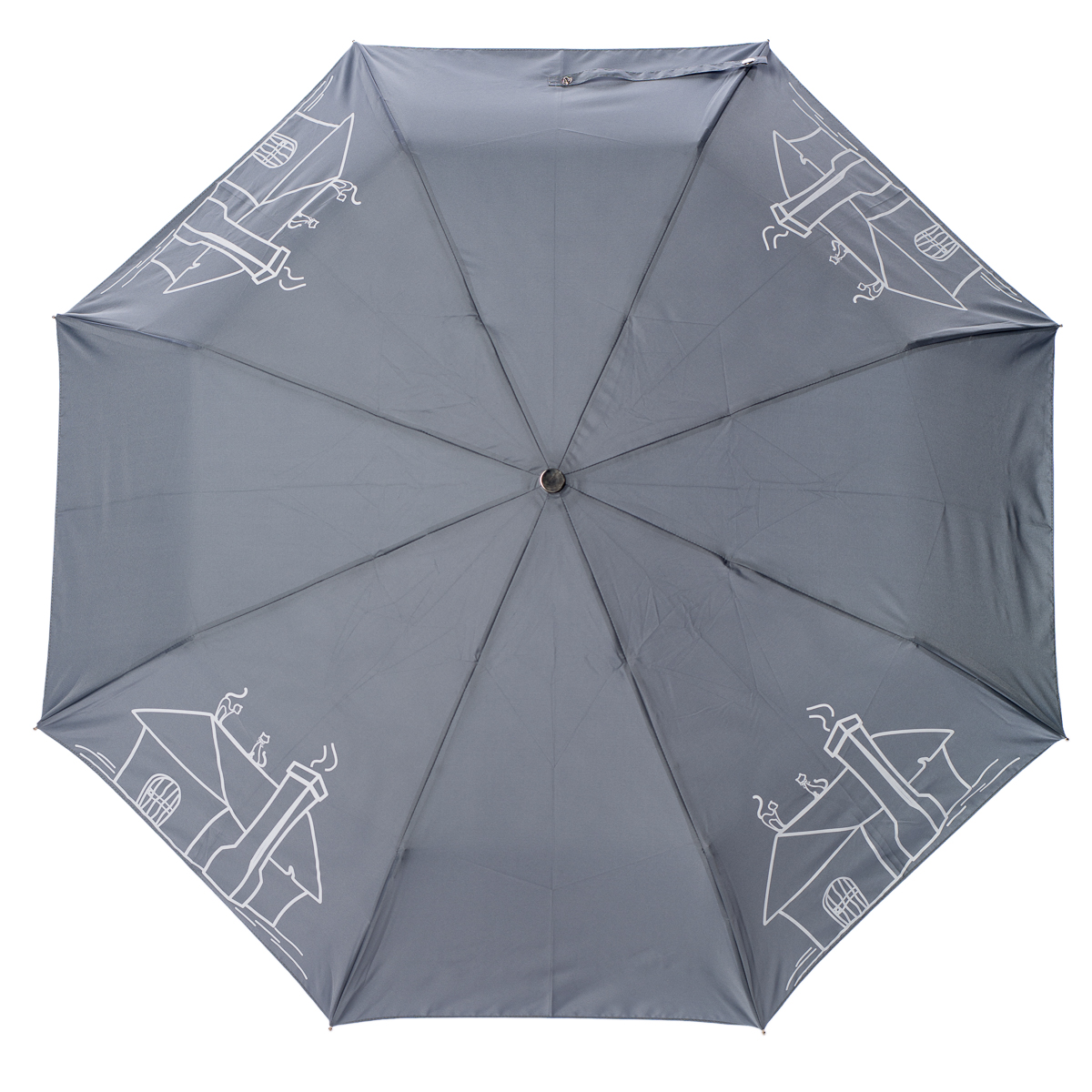 Зонт женский Stilla, автомат, 3 сложения, цвет: серый. 789 mini