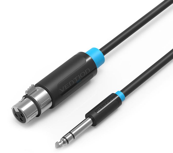 Vention Jack 6.5 M - XLR F, Black аудиокабель (8 м)BBEBK Vention Jack 6.5 M - XLR F, Black аудиокабель (8 м)BBEBKПредназначен для передачи аналоговых моно звуковых сигналов между аудио, аудио-видео и (или) компьютерными устройствами или их компонентами. С помощью данного кабеля вы можете коммутировать профессиональное Hi-Fi и High-End оборудование.Продукция соответствует следующим сертификатам: RoHS, CE, FCC, TIA, ISO