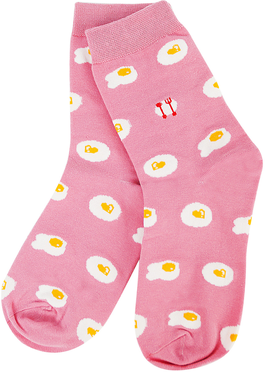 Носки женские Kawaii Factory Яичница, цвет: розовый. 2006000073257. Размер 35/392006000073257 Носки женские Kawaii Factory Яичница, цвет: розовый. 2006000073257. Размер 35/392006000073257Носки Kawaii Factory изготовлены из качественного материала на основе хлопка. Модель имеет мягкую эластичную резинку. Носки хорошо держат форму и обладают повышенной воздухопроницаемостью.