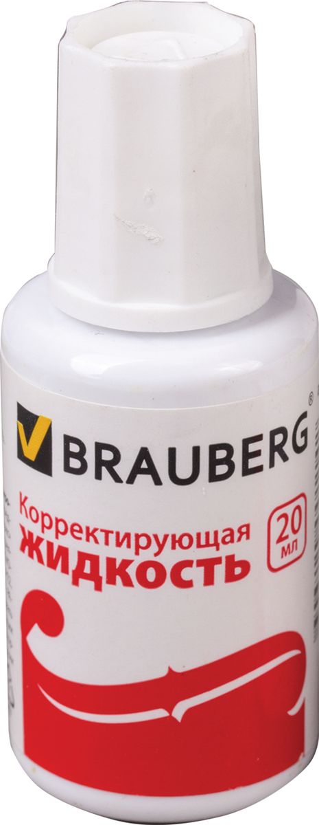 Brauberg Корректор Classic 20 мл220255 Brauberg Корректор Classic 20 мл220255Корректирующая жидкость Brauberg Classic поможет вам исправить ошибки в текстах. Быстро засыхает и позволяет наносить новые надписи почти сразу. Надежный колпачок предотвращает засыхание.Корректор прекрасно подходит как для использования детьми в школе, так и для домашних или рабочих целей.