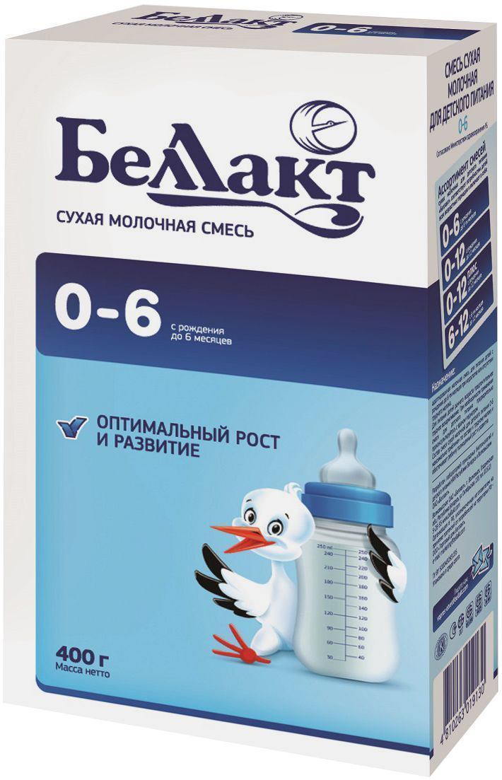 Беллакт смесь молочная сухая с 0 до 6 месяцев, 400 г2687 Беллакт смесь молочная сухая с 0 до 6 месяцев, 400 г2687Смесь рекомендуется для вскармливания детей при недостатке или отсутствии материнского молока.