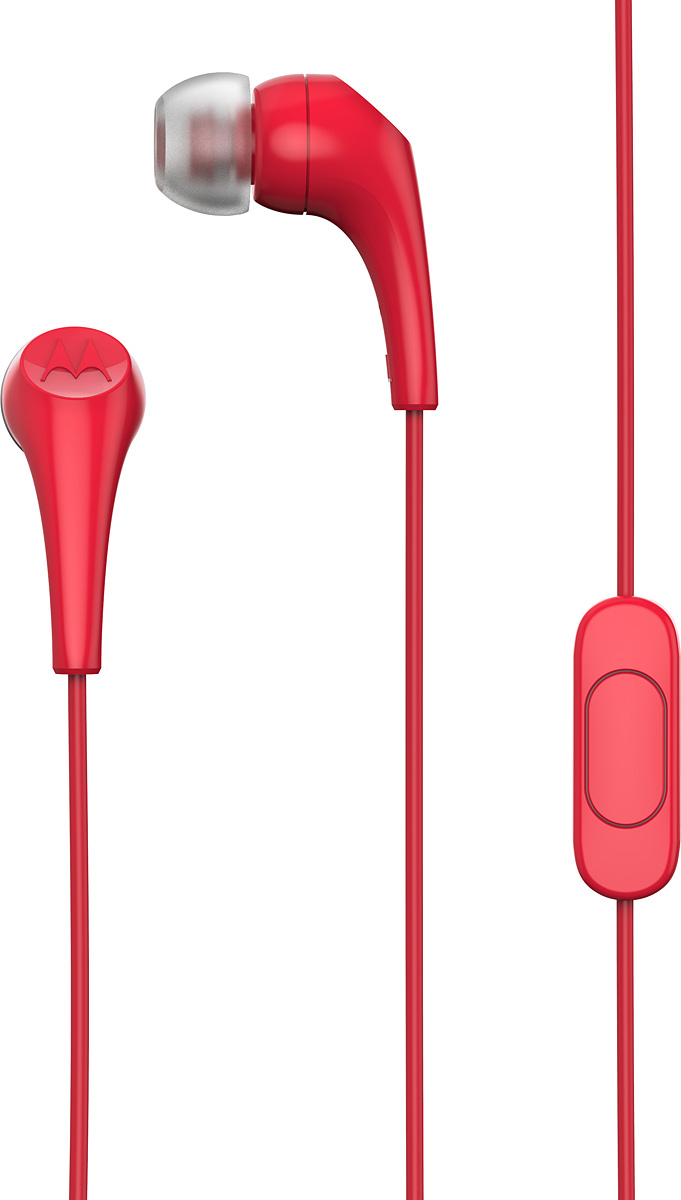 Motorola Moto New Earbuds 2, Red наушники00-00008278 Motorola Moto New Earbuds 2, Red наушники00-00008278Motorola Moto New Earbuds 2- это не только компактные вставные наушники, обеспечивающие высококачественное звучание, но и наклонные вкладыши и сверхмягкие силиконовые амбушюры различных размеров, обеспечивающие прилегание к уху почти в любой ситуации, что делает их идеальным выбором для людей, любящих жизнь в движении.Эти наушники отлично подойдут для мобильных устройств, оснащенных портом 3,5 мм (4 pin).Наушники Motorola Earbuds 2 также выполнены в классическом дизайне, который без труда впишется в любой стиль.