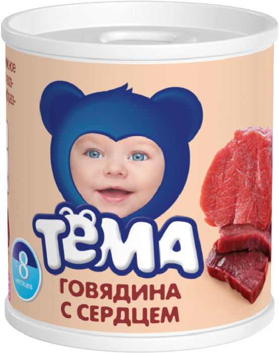 Тема пюре говядина с сердцем, 100 г71709 Тема пюре говядина с сердцем, 100 г71709Говядина - это источник белка и железа, так необходимых для роста и развития малыша. А овощи добавляют в пюре огромное количество полезных витаминов и микроэлементов. Именно поэтому питание от компании Тема очень полезное и вкусное. Оно прекрасно подойдет в качестве первого прикорма. Пюре не содержит искусственных консервантов, ароматизаторов, красителей и ГМО. Его нежный вкус и легкая консистенция непременно придутся по нраву вашему малышу.