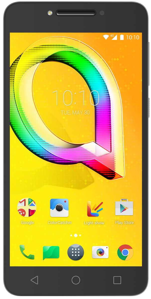 Alcatel OT-5085D A5 LED, Metallic Silver4894461446851 Alcatel OT-5085D A5 LED, Metallic Silver4894461446851Alcatel OT-5085D A5 LED - это первый в мире смартфон Alcatel с интерактивными светодиодными функциями, которые позволяют расширить взаимодействие с устройством.Благодаря LED-крышке и её зажигательным световым эффектам уведомления о входящих вызовах, сигнал будильника или оповещения из социальных сетей будут заметны сразу.Слушайте музыку и создавайте своё собственное Световое шоу - световые эффекты меняют цвет и движение согласно ритму музыки, а чтобы изменить тему достаточно просто встряхнуть смартфон.Отображайте свой стиль в дизайне смартфона с помощью приложения Поймай цвет - используйте цвета окружающего мира в теме внутреннего интерфейса и в световом шоу на LED-крышке.Яркий и четкий IPS HD экран смартфона Alcatel OT-5085D A5 LED с диагональю 5,2 дюймов позволит вам наслаждаться кино, играми и другими развлечениями.Восьмиядерный процессор обеспечивает плавную работу сразу нескольких приложений, запущенных одновременно. А благодаря технологии 4G LTE вы сможете быстрее загружать видео и с комфортом просматривать страницы в Интернете.Благодаря 13-мегапиксельной основной камере со множеством фильтров и автофокусом на лице, а также 8-мегапиксельной фронтальной камере вы можете создавать яркие и интересные фотоснимки.Ваши селфи всегда яркие, благодаря фронтальной светодиодной вспышке. Сделать их безупречными поможет функция Авторетушь. Чтобы повеселиться попробуйте анимировать готовые снимки с помощью приложения Селфи-шоу!Используйте встроенный в телефон приёмник GPS для определения своего местоположения с точностью до нескольких метров.Общайтесь в социальных сетях, выкладывайте фото и видео, скачивайте любимые приложения с Alcatel OT-5085D A5 LED. Ваши возможности не ограничены благодаря 4G и Wi-Fi подключениям, а также новейшей версии Android.Телефон сертифицирован EAC и имеет русифицированный интерфейс меню и Руководство пользователя.