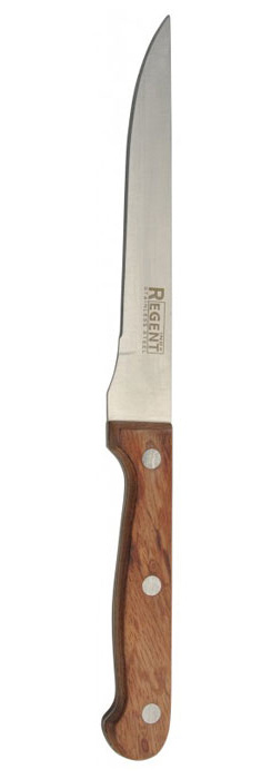 Нож универсальный Rustico, длина лезвия 15 см93-WH3-4 Нож универсальный Rustico, длина лезвия 15 см93-WH3-4Универсальный нож Linea Rustico изготовлен из высококачественной нержавеющей стали. Оригинальная и практичная рукоятка выполнена из красного дерева. Рукоятка не скользит в руках и делает резку удобной и безопасной. Этот нож идеально шинкует, нарезает и измельчает продукты и займет достойное место среди аксессуаров на вашей кухне. Не рекомендуется мыть в посудомоечной машине, после мытья нож необходимо вытереть насухо мягкой тканью.Разделочный нож Linea Rustico это:острое лезвие ножа с ровной поверхностью и выверенным углом заточки,специальная закалка металла для повышения прочности,минимальные усилия при резке,нож не впитывает запахи и не оставляет запаха на продуктах,экологически чистые материалы изготовления,легкость и простота в эксплуатации и уходе. Характеристики: Материал: нержавеющая сталь, дерево. Длина ножа: 26,5 см. Длина лезвия: 15 см. Размер упаковки: 35,5 см х 7 см х 2 см. Производитель:Италия. Артикул: 93-WH3-4.