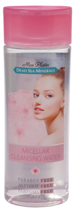 Mon Platin очищающая мицеллярная вода Dead Sea Minerals, 200 млDSM277 Mon Platin очищающая мицеллярная вода Dead Sea Minerals, 200 млDSM277Очищающая мицеллярная вода 200 мл - это первое очищающее средство с мицеллами, которое одновременно снимает макияж, очищает и успокаивает кожу без лишнего трения. Мицеллы – очищающие микрочастицы, которые обладают способностью нежно захватывать загрязнения с поверхности кожи, удерживая их внутри себя. Они поглощают и удаляют все загрязнения, кожный жир и макияж, а затем легко удаляются с кожи при помощи ватного диска. Мягкая и бережная формула очищающего средства без отдушек подходит для лица, глаз и губ, для всех типов кожи, даже чувствительного. Мицеллярная вода обогащена экстрактом зеленого чая и витамином Е, которые являются мощными антиоксидантами и способствуют бережной очистке кожи. Не содержит спирт, парабены и отдушки.